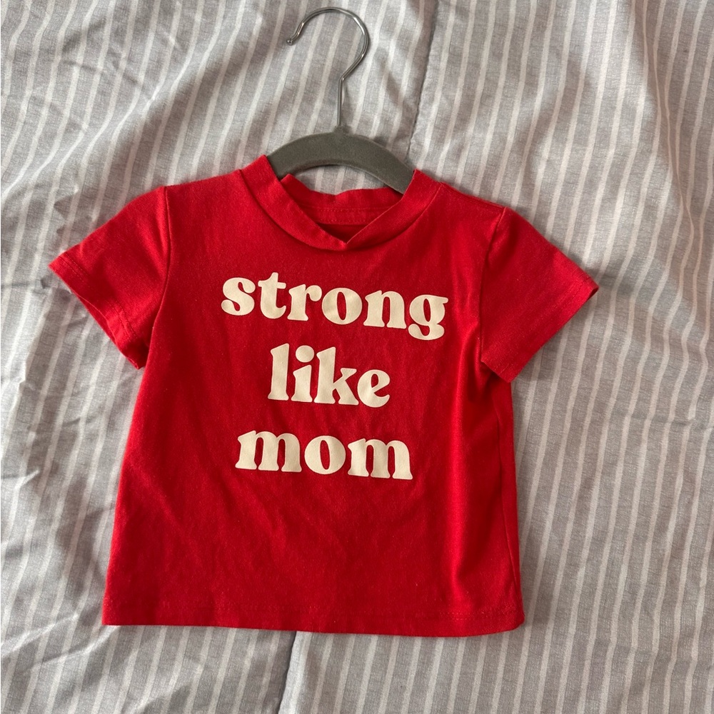 Red Kids T-Shirt - Strong Like Mom